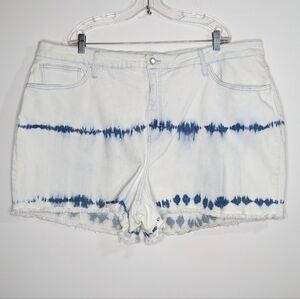 Ava & Viv Blue Tie-Dye Jean Shorts